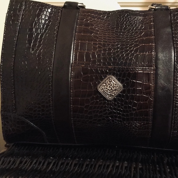 Coldwater Creek Chocolate Brown Laptop/Handbag - Picture 6 of 8